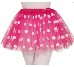 Tutu rose à pois 30 cm pour enfant