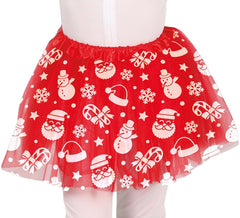 Tutu rouge Père Noël pour enfant de 30 cm