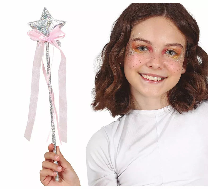 Translation missing: fr.Varita con Estrella Plata de 35 cm