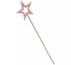Baguette avec Étoile Argentée et Fuchsia