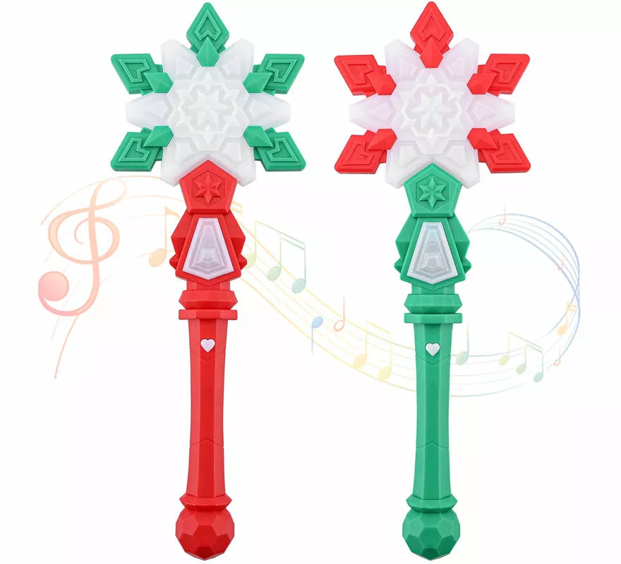 Translation missing: fr.Varita Mágica de Copo de Nieve con Luz y música en colores surtidos