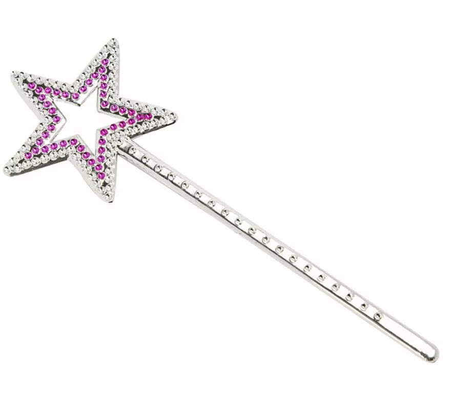 Translation missing: fr.Varita pequeña con Estrella Rosa de 23 cm