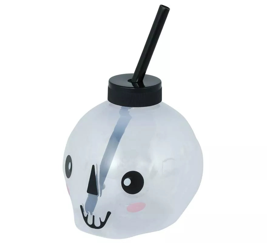 Translation missing: fr.Vaso con Pajita Calavera con iluminación LED de 17 cm