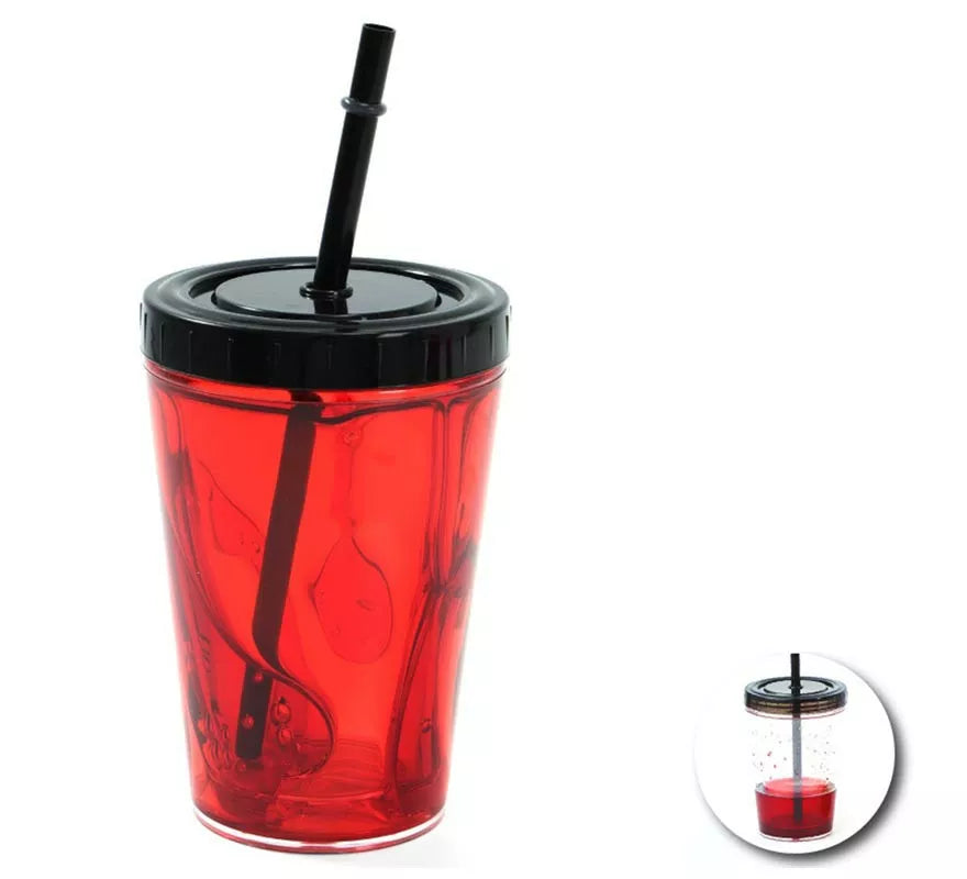 Translation missing: fr.Vaso Doble Fondo con pajita y sangre falsa de 310 ml