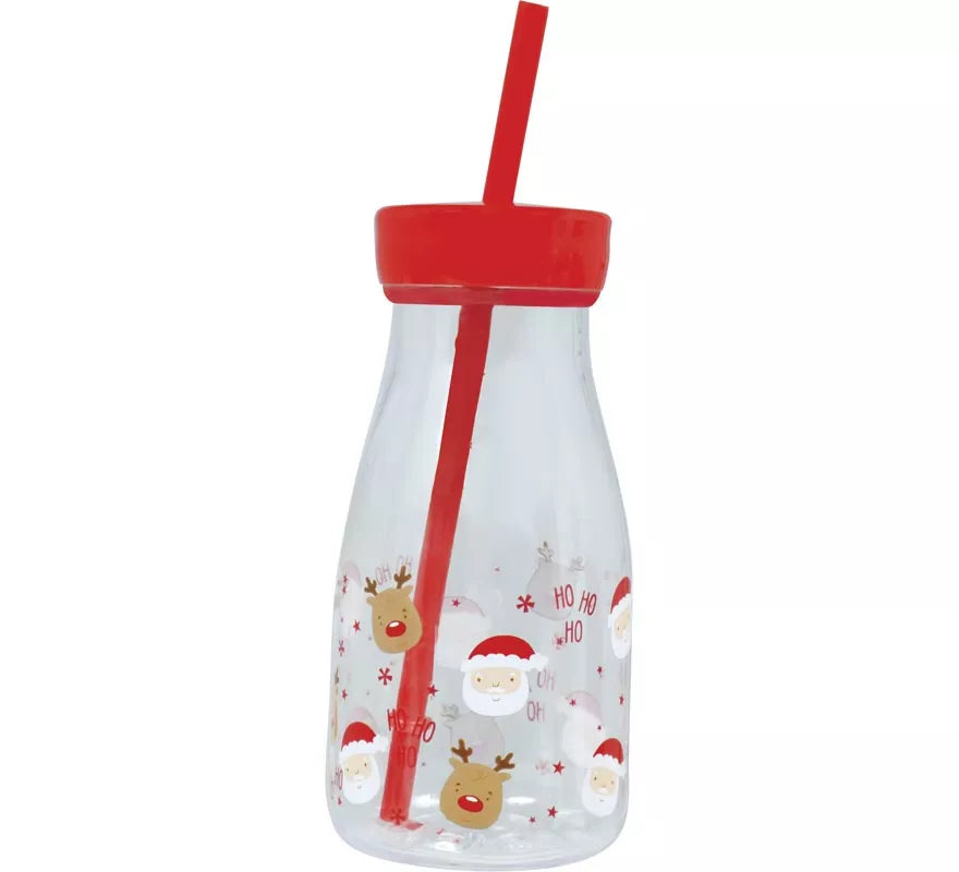 Translation missing: fr.Vaso Navideño con Pajita de PVC de 15 cm