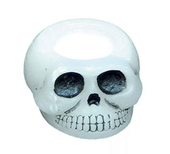 Bougie de Tête de Mort 10 cm pour Décoration Halloween. 2 mod.