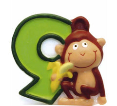 Bougie Animal de Safari avec le numéro 9