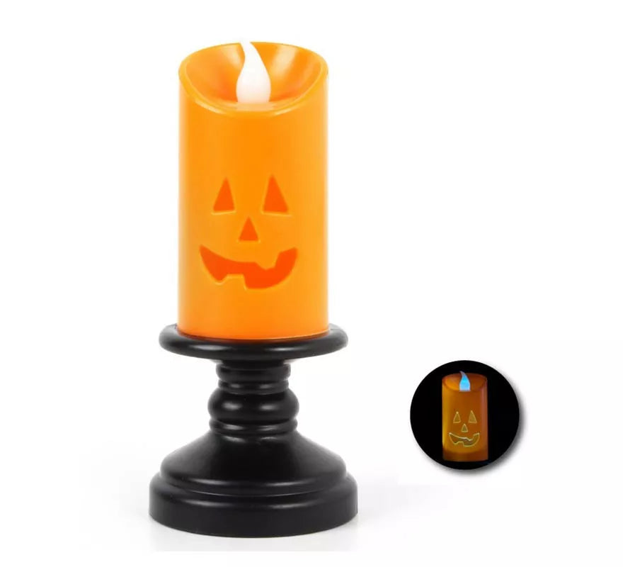 Translation missing: fr.Vela de Calabaza feliz con luz