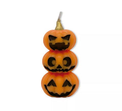 Bougie citrouilles empilées 4,5x4,5x10 cm