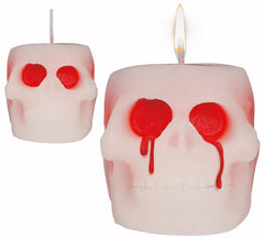 Bougie Crâne avec Sang 6 cm