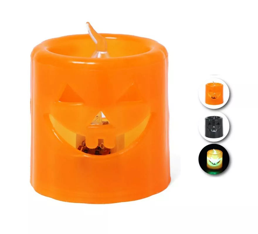 Translation missing: fr.Vela Halloween con luz en surtido de colores de 5x45 cm