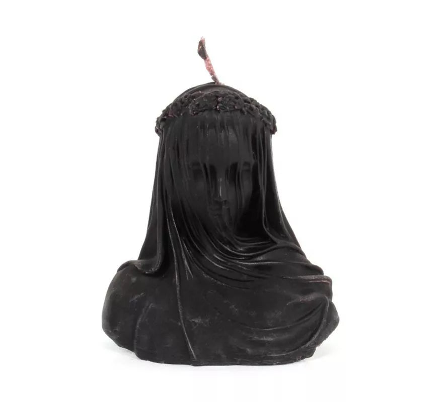 Translation missing: fr.Vela Perfumada novia oscura de 9,5x9x9 cm