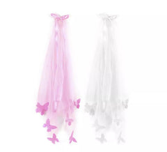 Voile léger avec papillons couleurs assorties