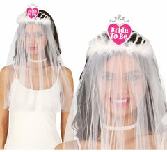 Voile de mariée avec bandeau coeur