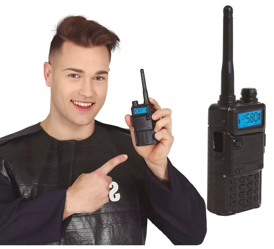 Walkie-Talkie Negro de 20 cm