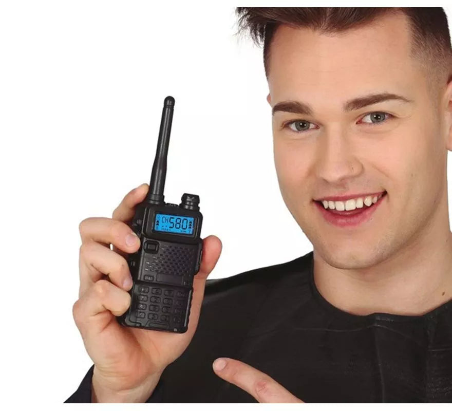Translation missing: fr.Walkie-Talkie Negro de 20 cm
