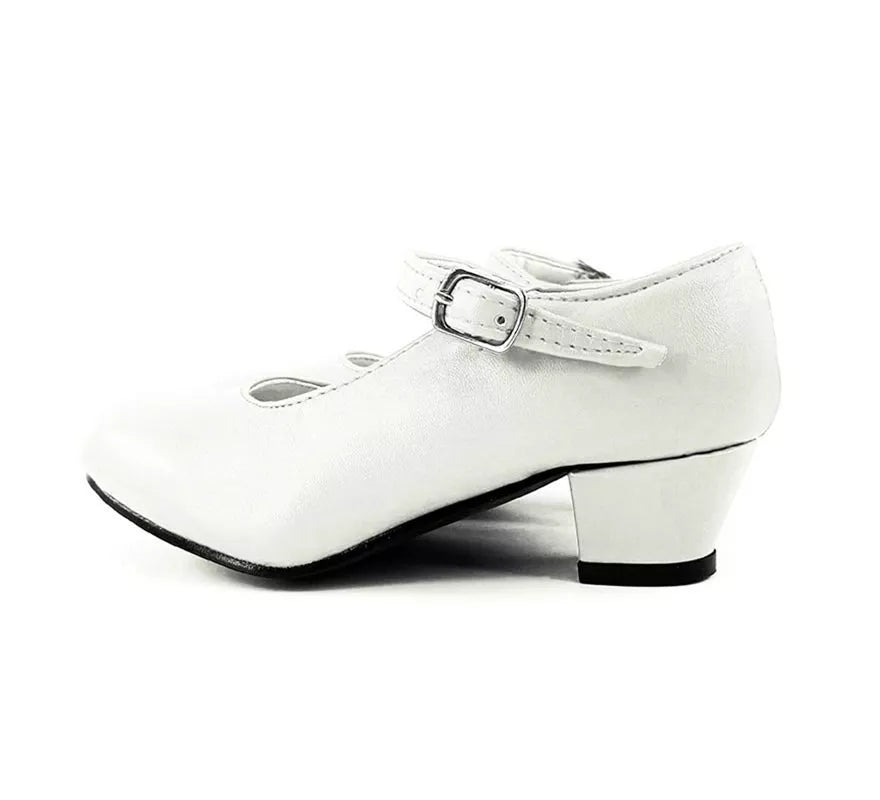 Translation missing: fr.Zapato Sevillana con tacón Blanco en números del 22 al 41