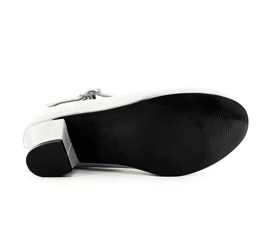 Translation missing: fr.Zapato Sevillana con tacón Blanco en números del 22 al 41