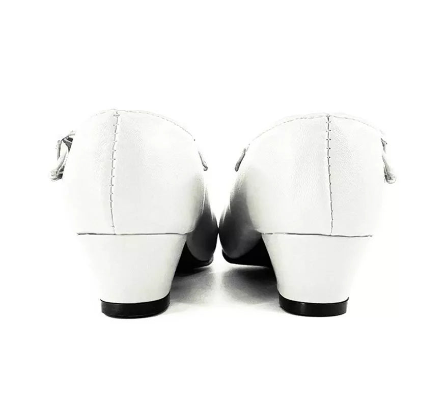 Translation missing: fr.Zapato Sevillana con tacón Blanco en números del 22 al 41
