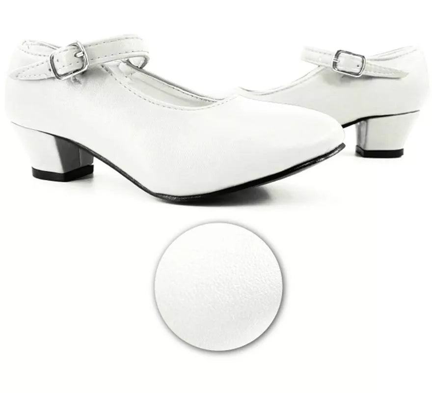 Translation missing: fr.Zapato Sevillana con tacón Blanco en números del 22 al 41