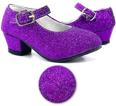 Chaussure Sevillana avec talon Lilac Glitter en numéros de 22 à 41