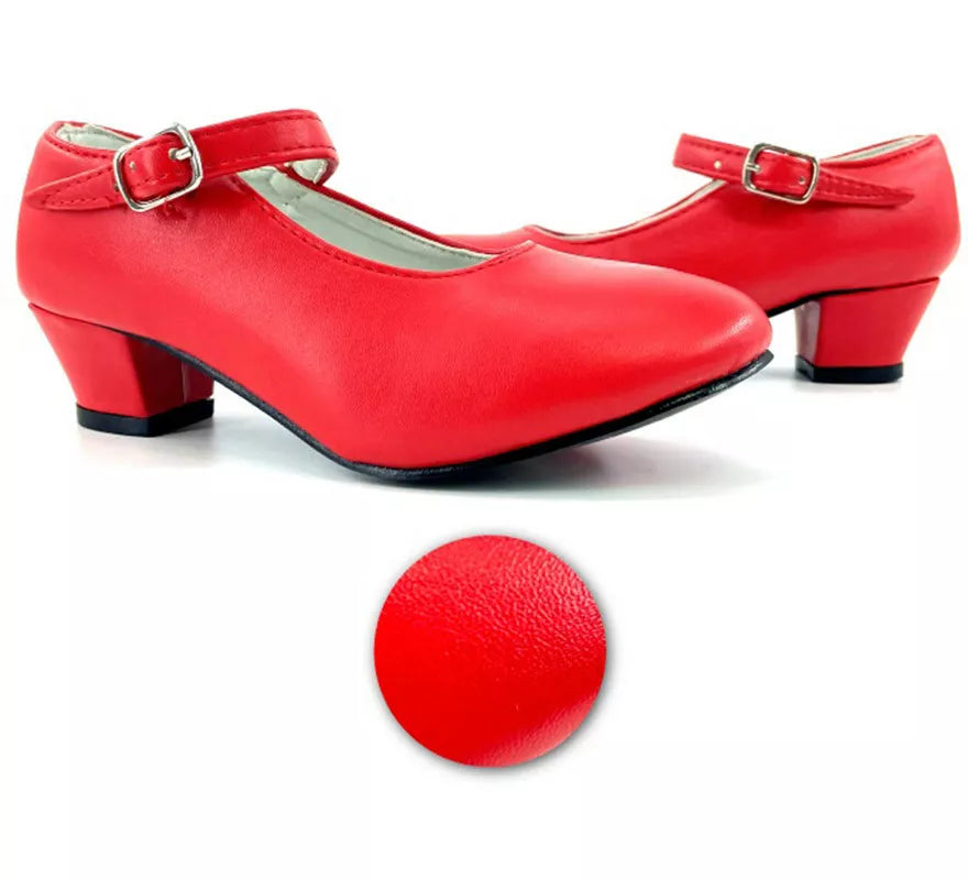 Translation missing: fr.Zapato Sevillana con tacón Rojo en números del 22 al 41