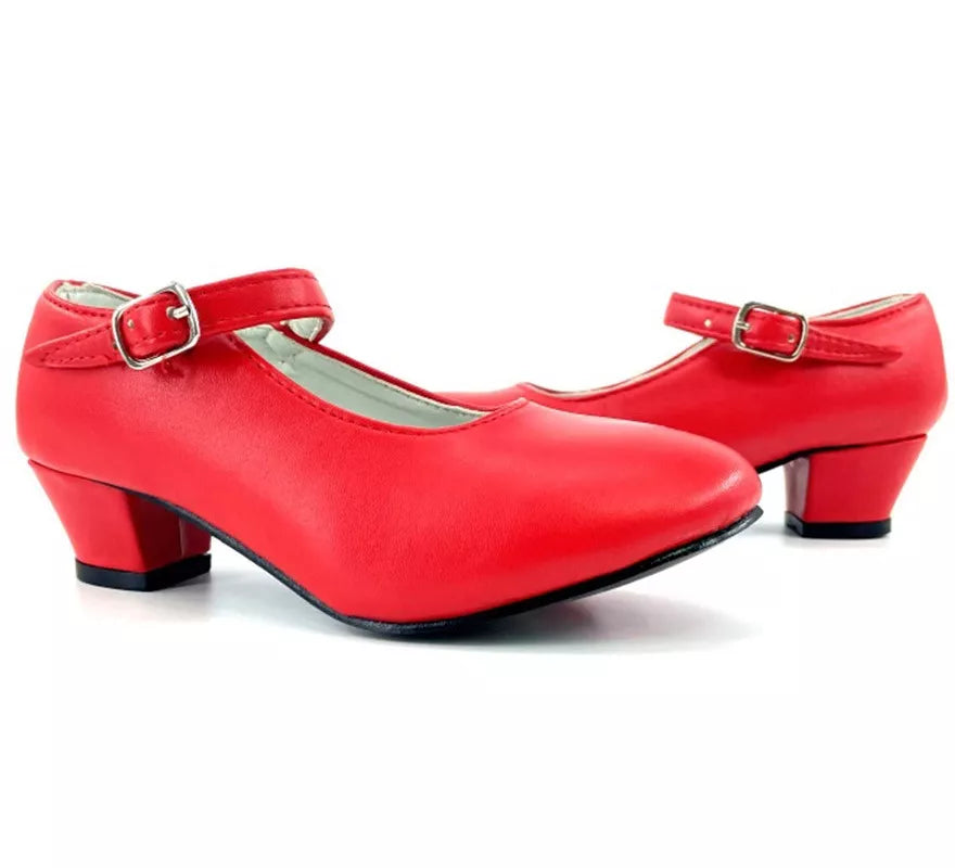 Translation missing: fr.Zapato Sevillana con tacón Rojo en números del 22 al 41