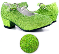 Chaussure Sevillana avec talon Glitter Green en numéros de 22 à 41