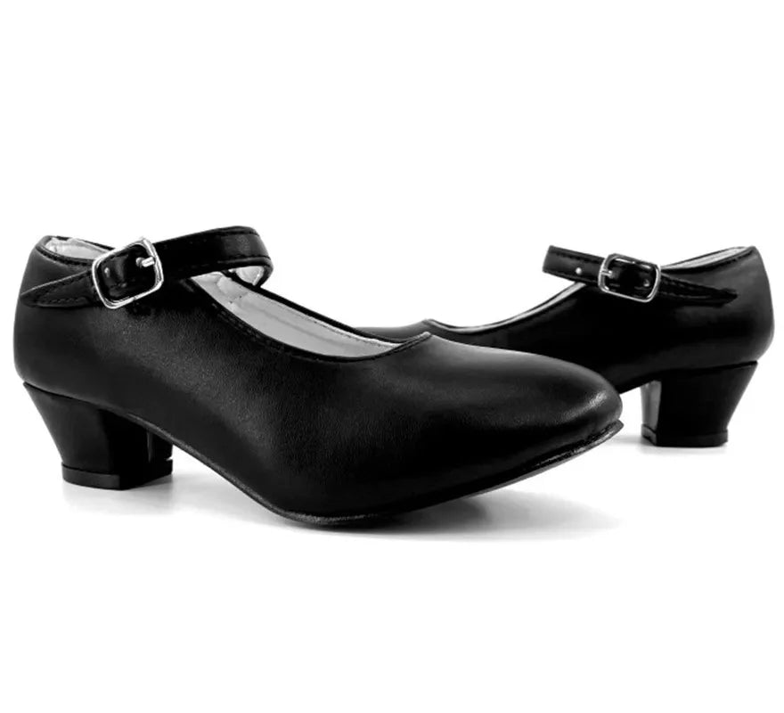 Translation missing: fr.Zapato Sevillano con tacón Negro en números del 20 al 41