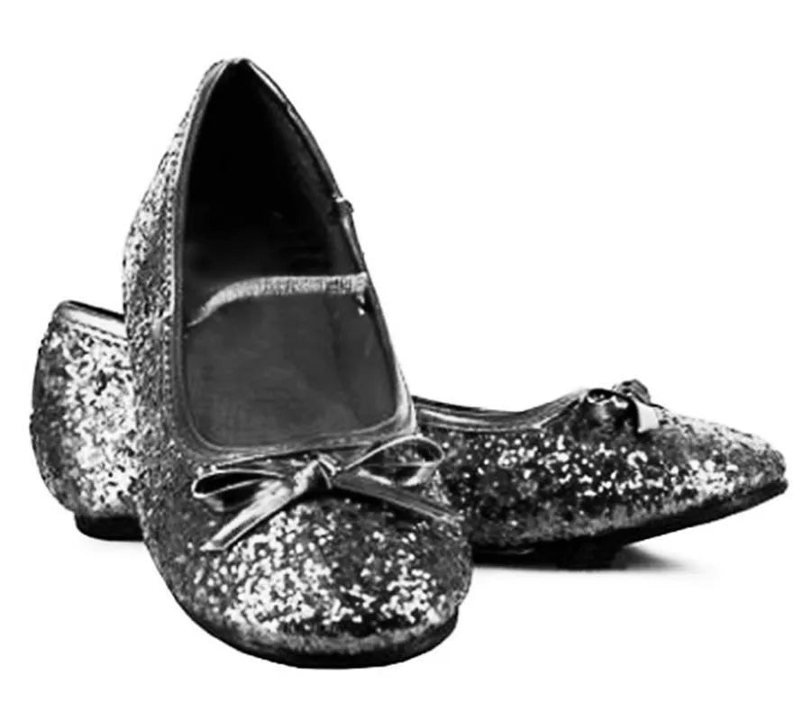 Translation missing: fr.Zapatos Bailarinas Negras Purpurina en números del 22 al 41