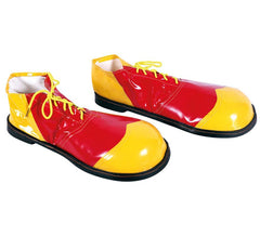 chaussures vinyle Clown jaune et rouge