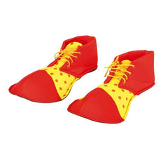 Chaussures de clown rouges et jaunes de 26 cm. Enfants