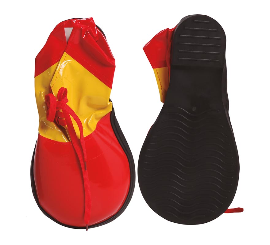 Translation missing: fr.Zapatos de Payaso Rojos y Amarillos 35 cm