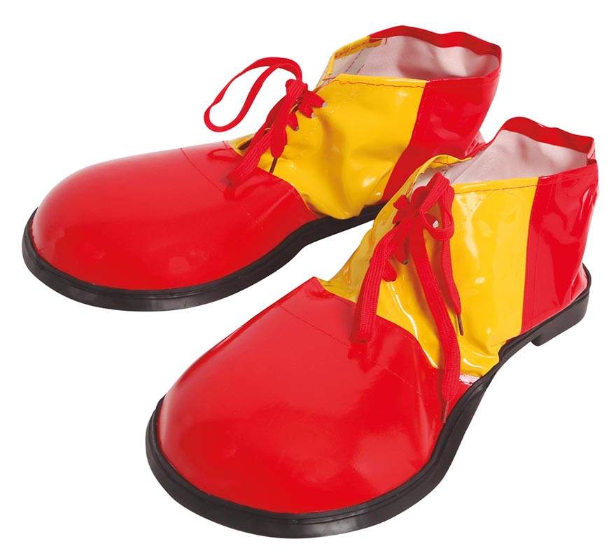 Translation missing: fr.Zapatos de Payaso Rojos y Amarillos 35 cm