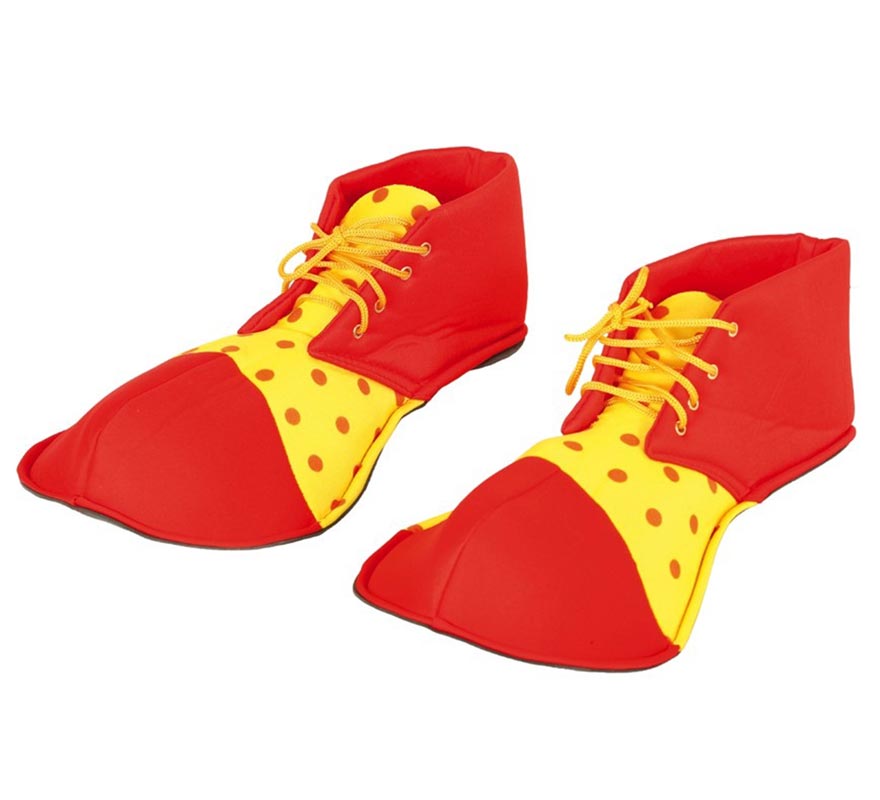 Translation missing: fr.Zapatos de Payaso Rojos y Amarillos 36 cm