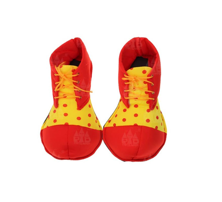 Translation missing: fr.Zapatos Payaso rojo con lunares infantil de 26 cm