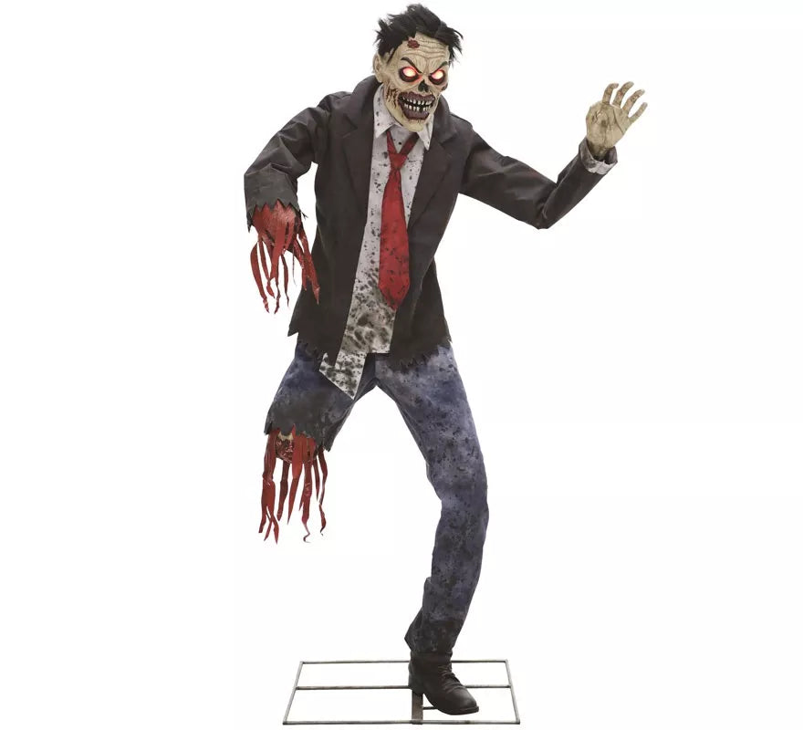 Zombie Descuartizado con luz, sonido y movimiento de 1,8 m