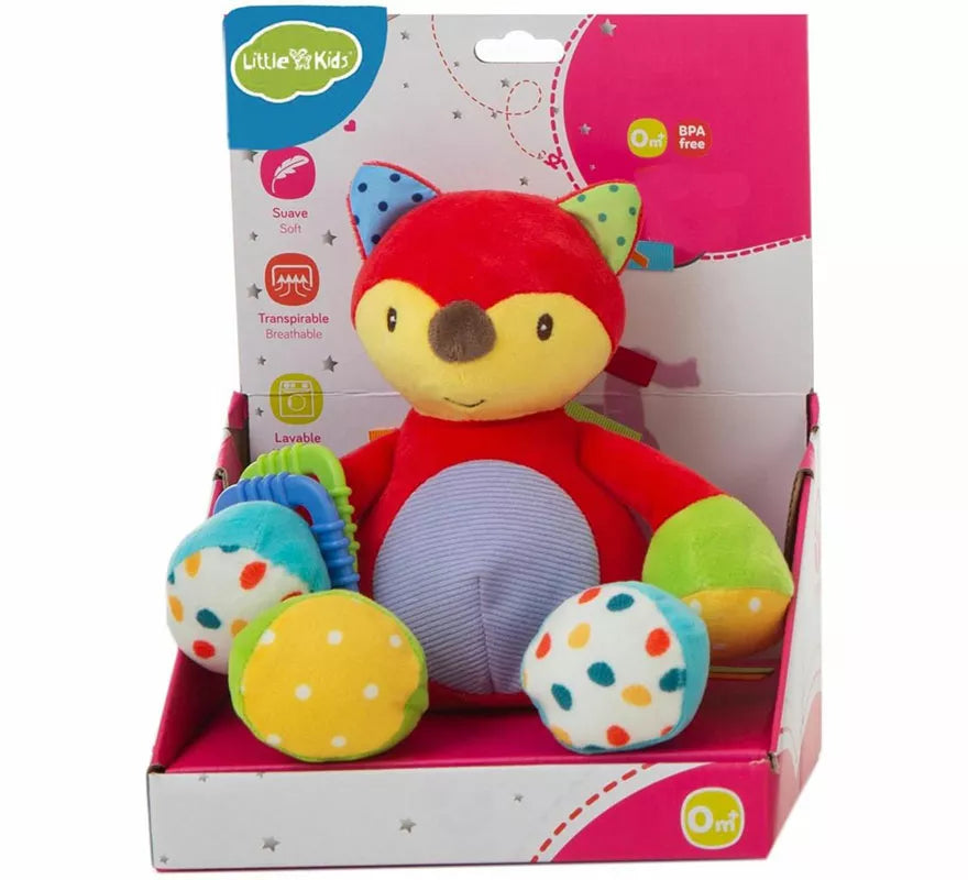 Translation missing: fr.Zorro de Peluche rojo infantil de 26 cm